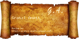 Gratzl Anett névjegykártya